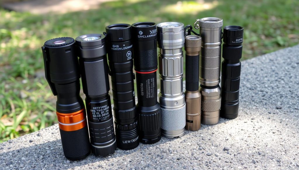 tactical flashlights sizes